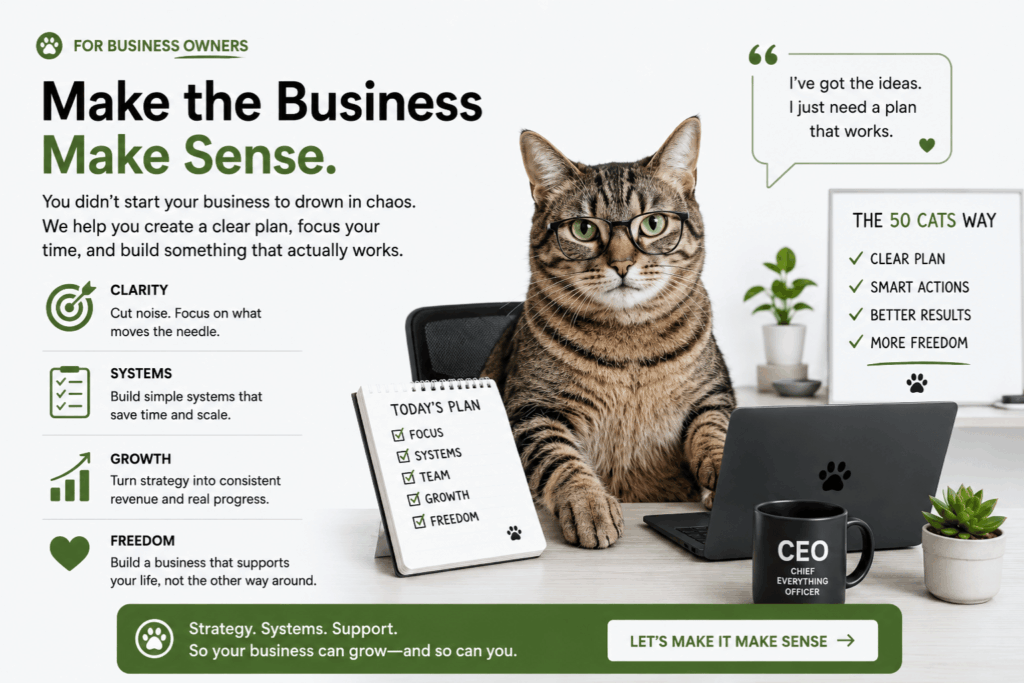 Business owners have to make the business to make sense