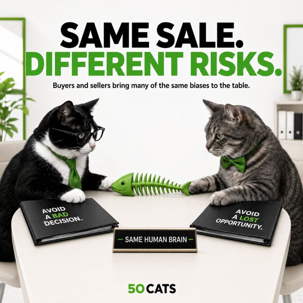 buyers and sellers bring the same bias to the sale