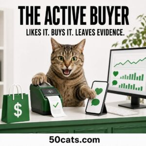 the active buyer. likes it. buys it. leaves evidence.