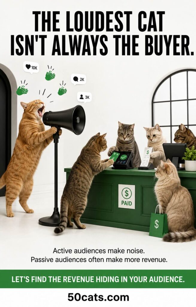 The loudest cat isn't always the buyer